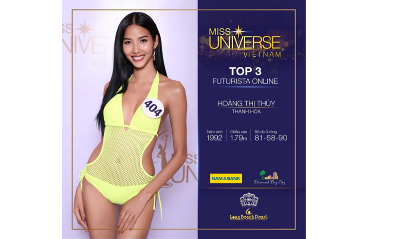 Chính thức công bố Top 3 cuộc thi ảnh Online - Futurista Online Hoa hậu Hoàn vũ Việt Nam 2017